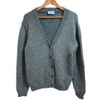 良品 PRADA プラダ カシミヤナイロン 長袖 ニット カーディガン サイズ44 グリーン系 レディース 古着 中古