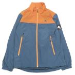  хорошая вещь LOGOS Logos нейлон шайба обратная сторона сетка нейлон жакет Wind брейкер блузон Zip выше L темно-синий мужской б/у одежда б/у 