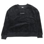 ショッピングビラボン BILLA BONG ビラボン リブ コーデュロイ スウェット トレーナー 長袖 クルーネック カットソー M ブラック メンズ 古着 中古