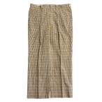DAKS Dux house в клетку two tuck брюки слаксы шерсть тигр u The - Logo W91 оттенок бежевого мужской б/у одежда б/у 