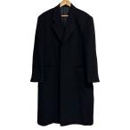 ショッピング古着 美品 Kinloch Anderson キンロックアンダーソン カシミヤ100％ チェスターコート サイズL ブラック メンズ 古着 中古