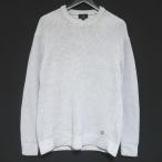 美品 dunhill ダンヒル 長袖 クルーネック コットンニット セーター プルオーバー Sサイズ グレー メンズ 古着 中古