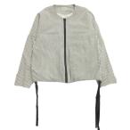  хорошая вещь 15ss SUNSEA солнечный si-sia футбол жакет блузон no color полоса 1 белый белый серый мужской б/у одежда б/у 