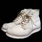 良品 REDWING レッドウィング 8167 クラシックワークラウンドトゥブーツ ショートブーツ サイズ7D 25cm ベージュ メンズ 古着 中古