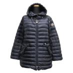 MONCLER モンクレール ANIKA アニカ ダウン ジャケット ブルゾン フード ロゴ サイズ1 紺 ネイビー レディース 古着 中古