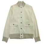  хорошая вещь RING JACKET кольцо ja Kett жакет блузон ребра переключатель полоса L серый мужской б/у одежда б/у 