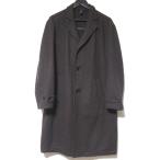  прекрасный товар Ermenegildo Zegna Ermenegildo Zegna кашемир шелк over пальто Пальто Честерфилд 50R размер Brown мужской б/у одежда б/у 