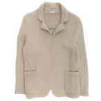 美品 ARMEN アーメン コットン キルティング テーラード ジャケット ブルゾン 茶 ブラウン レディース 古着 中古