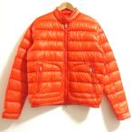 良品 MONCLER モンクレール ACORUS ライトダウンジャケット サイズ3 オレンジ メンズ 古着 中古