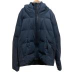 DESCENTE デサント オルテライン 水沢ダウン フーデッド ダウンジャケット DAMMGK32U XOサイズ ネイビー メンズ 古着 中古