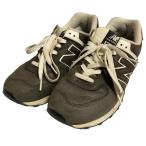 良品 new balance ニューバランス×アイジュンヤワタナベマン コムデギャルソン コラボ ML574EJ1 ローカット スニーカー 27cm ブラック メンズ 古着 中古