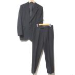美品 dunhill ダンヒル テーラードジャケット スラックスパンツ 2B シングル スーツ セットアップ 8-46Jサイズ チャコールグレー メンズ 古着 中古