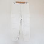  прекрасный товар BEAMS PLUS Beams плюс задний атлас 6 карман спортивные штаны 38-24-0079-139 M белый мужской б/у одежда б/у 