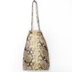  прекрасный товар MARCO MASI maru koma -ji узор под питона мешочек сумка бежевый женский б/у одежда б/у 