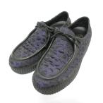  прекрасный товар Joshua SANDERSjo Sure Sanders Leopard Jaguar do толщина низ платформа мокасины обувь 38 примерно 24.5cm лиловый женский б/у одежда б/у 