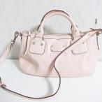美品 kate spade new york ケイトスペード 2WAY レザー ショルダーバッグ ハンドバッグ ピンク レディース 古着 中古