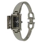 良品 YVES SAINT LAURENT イヴサンローラン 40周年限定 腕時計 ウォッチ 5421-H18172Y シルバーカラー ブラック文字盤 稼動品 レディース 古着 中古