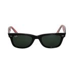 美品 Ray-Ban レイバン WAYFARER ウェイファーラー アジアンフィット セルフレーム サングラス 眼鏡 アイウェア RB2140-A 50□22 ブラック メンズ レディース 古