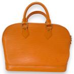 美品 LOUIS VUITTON ルイヴィトン エピレザー アルマ PM ハンドバッグ M5214H マンダリンオレンジ レディース 古着 中古