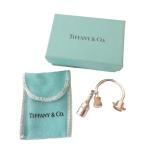  прекрасный товар Tiffany&Co. Tiffany SV925 шампанское бутылка пробка кольцо для ключей серебряный мужской женский б/у одежда б/у 