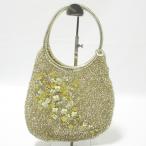 良品 ANTEPRIMA アンテプリマ フラワーモチーフ ワイヤーバッグ ハンドバッグ ゴールド レディース 古着 中古