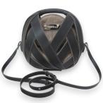 美品 PERRIN PARIS ペランパリ LE PETIT PANIER ル・プチ パニエ レザー ショルダーバッグ ブラック×ライトブラウン レディース 古着 中古