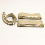 S Max Maraes Max Mara biju- ремень рукав отделка запонки присоединение рукав 2 позиций комплект бежевый женский б/у одежда б/у 