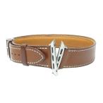 美品 HERMES エルメス アップルウォッチ フォーヴ ドゥブルトゥール 2連 レザーストラップ 40mm ブラウン レディース 古着 中古