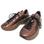 未使用 Onitsuka Tiger オニツカタイガー P-TRAINER PRZM Pトレーナー プリズム ローカットスニーカー 1183A798 サイズ24.5 ブラウン レディース 古着 中古