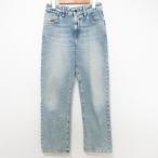 良品  DIESEL ディーゼル 1999 D-Reggy 5POCKETS STRAIGHT LEG USED加工 ストレート デニムパンツ A03621 W24 ライトブルー レディース 古着 中古