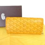 良品 GOYARD ゴヤール ヴァレンヌ APM VARENNE 長財布 ロングウォレット イエロー メンズ レディース 古着 中古