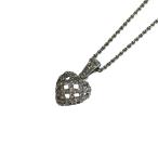  прекрасный товар SWAROVSKI Swarovski Heart pave цепь подвеска колье аксессуары серебряный цвет женский б/у одежда б/у 