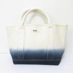美品 RHC Ron Herman アールエイチシー ロンハーマン グラデーション キャンバス トートバッグ キナリ ブルー系 メンズ レディース 古着 中古