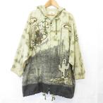 CASTELBAJAC SPORT Castelbajac спорт принт Mod's Coat f-ti- Parker размер 2 бежевый женский б/у одежда б/у 