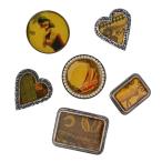 美品 MARNI マルニ アンティーク調 ピンブローチ 6点セット レディース 古着 中古