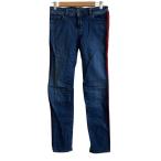 ショッピングハイドロゲン 美品 HYDROGEN ハイドロゲン ストレッチ サイドライン スキニー デニムパンツ ジーンズ W25 インディゴブルー レディース 古着 中古