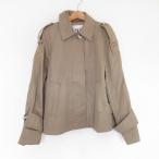 ショッピングzara 美品 ZARA ザラ ショートトレンチコート ジャケット XS カーキ レディース 古着 中古