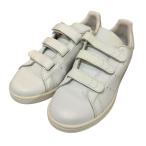 良品 adidas アディダスオリジナルス STAN SMITH CF J スタンスミス ベルクロ ローカット スニーカー S32142 23cm ホワイト レディース 古着 中古