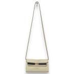 良品 IANNE イアンヌ ティアラ お財布ポシェット クラッチバッグ ショルダーバッグ アイボリー レディース 古着 中古