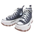 ショッピングコンバース 未使用 CONVERSE コンバース ALL STAR R TREKWAVE HI ハイカット スニーカー 1SE006 サイズ24.5cm グレー  レディース 古着 中古