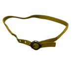  хорошая вещь DIESEL дизель булавка пряжка кожаный ремень желтый женский б/у одежда б/у 