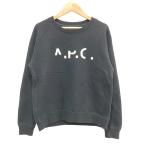  прекрасный товар A.P.C. A.P.C. Logo тренировочный футболка S черный женский б/у одежда б/у 