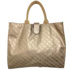 美品 GHERARDINI ゲラルディーニ ソフティ トートバッグ ゴールド レディース 古着 中古