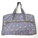  хорошая вещь LeSportsac Le Sportsac Peanuts сотрудничество Snoopy DELUXE LG WEEKENDER 2WAY сумка "Boston bag" темно-синий мужской женский б/у одежда б/у 