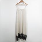美品 24AW GRACE CONTINENTAL グレースコンチネンタル レースコンビ2wayキャミワンピース 0124331020 サイズ38 ベージュ レディース 古着 中古