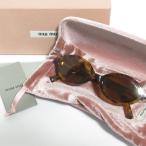 ショッピングMIUMIU 良品 miumiu ミュウミュウ リガード オーバル サングラス SMU04Z-F べっ甲カラー レディース 古着 中古