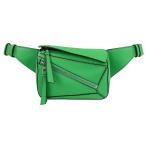  прекрасный товар LOEWE Loewe PUZZLE MINI BUMBAG мозаика край bam сумка Mini сумка-пояс сумка "body" B510U89X02 Apple зеленый женский б/у одежда б/у 