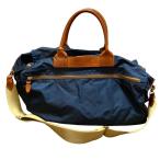 良品 Felisi フェリージ P3 ボストンバッグ ショルダーバッグ ネイビー メンズ 古着 中古