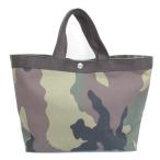 美品 Herve Chapelier エルベシャプリエ 704W スクエア トートバッグ B5サイズ M カモフラ メンズ レディース 古着 中古