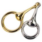  прекрасный товар HERMES L me маленький du шарф кольцо Gold цвет серебряный цвет женский б/у одежда б/у 